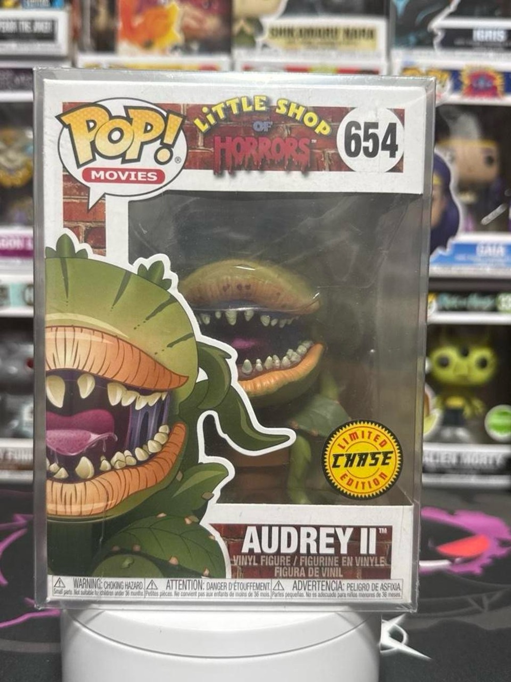 Funko Pop! Movies Audrey II Green and Orange Vinyl Figure #654 (Chase)